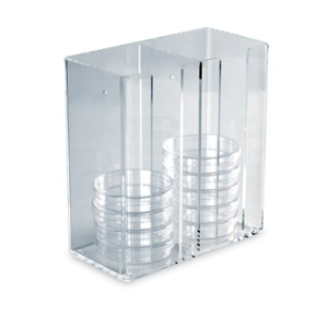 Petri Dish Dispenser Acrylic, Clear
